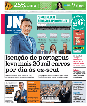 Capa de Jornal de Notícias