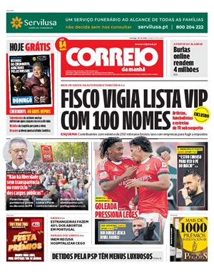 Capa de Correio da Manhã