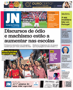 Capa de Jornal de Notícias