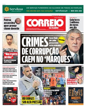 Capa de Correio da Manhã
