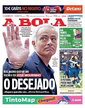 Capa de A Bola