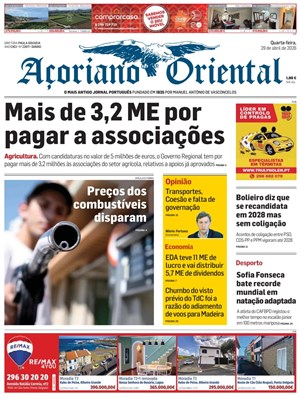 Capa de Açoriano Oriental