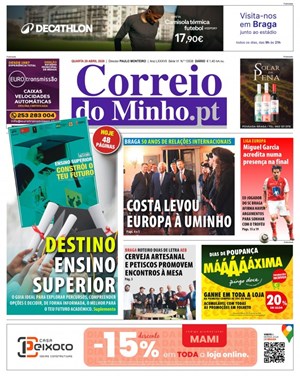 Capa de Correio do Minho