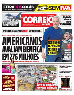 Capa de Correio da Manhã