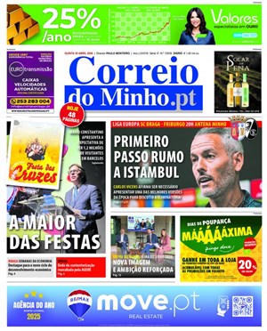 Capa de Correio do Minho