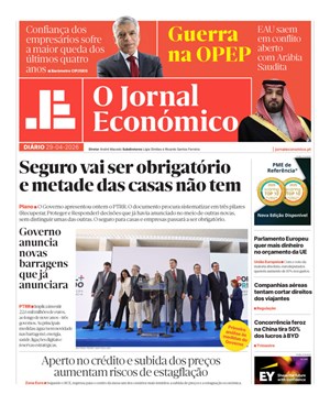 Capa de Jornal Económico