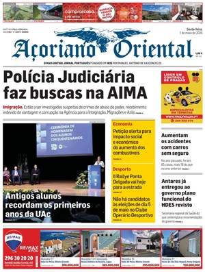 Capa de Açoriano Oriental