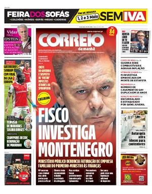 Capa de Correio da Manhã