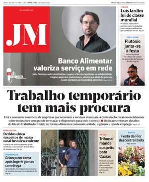 Capa de Jornal Madeira