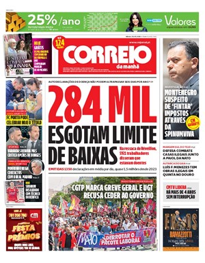 Capa de Correio da Manhã