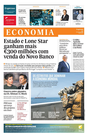 Capa de Expresso Economia