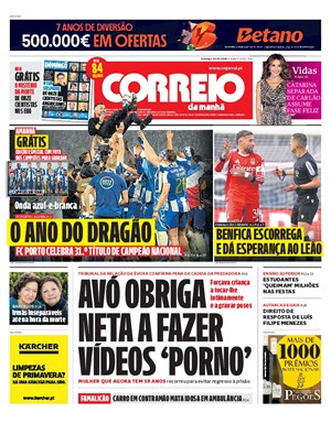 Capa de Correio da Manhã