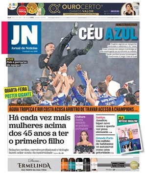 Capa de Jornal de Notícias