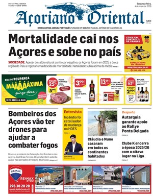 Capa de Açoriano Oriental