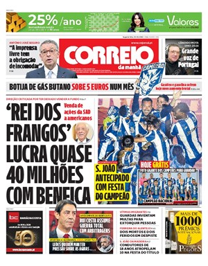Capa de Correio da Manhã