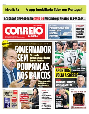 Capa de Correio da Manhã