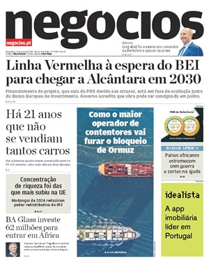 Capa de Jornal Negócios