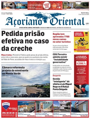 Capa de Açoriano Oriental
