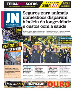 Capa de Jornal de Notícias