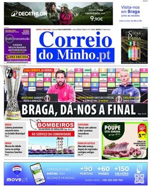Capa de Correio do Minho