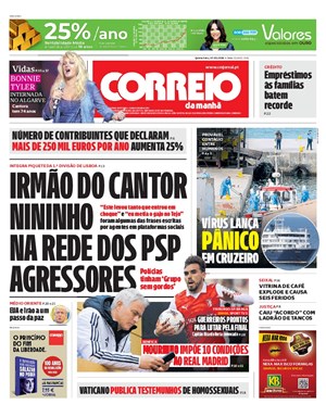 Capa de Correio da Manhã