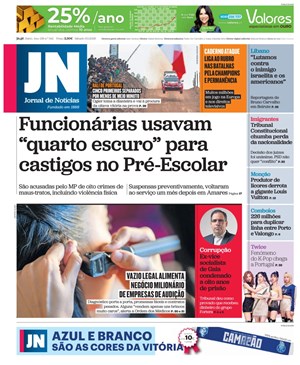 Capa de Jornal de Notícias
