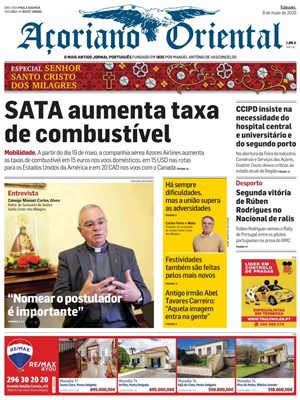 Capa de Açoriano Oriental