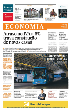 Capa de Expresso Economia