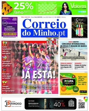 Capa de Correio do Minho