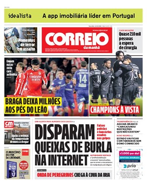 Capa de Correio da Manhã