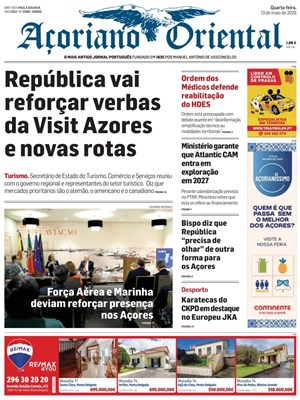 Capa de Açoriano Oriental