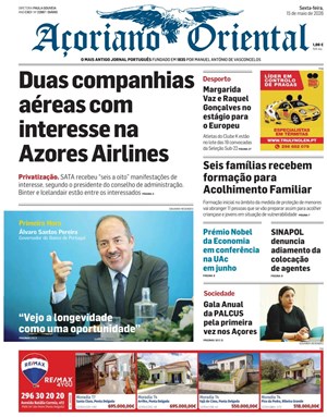 Capa de Açoriano Oriental