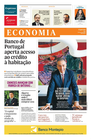 Capa de Expresso Economia