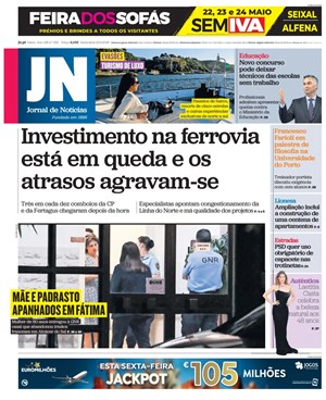 Capa de Jornal de Notícias