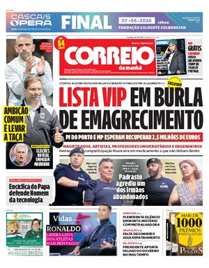 Capa de Correio da Manhã