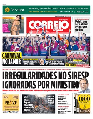 Capa de Correio da Manhã