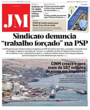 Capa de Jornal Madeira