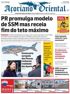 Capa de Açoriano Oriental