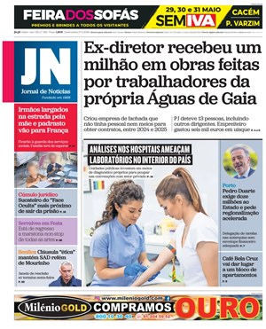 Capa de Jornal de Notícias