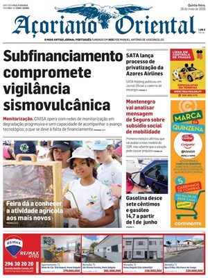 Capa de Açoriano Oriental