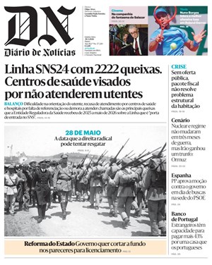 Capa de Diário de Notícias