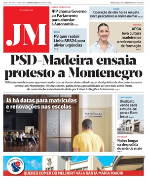 Capa de Jornal Madeira