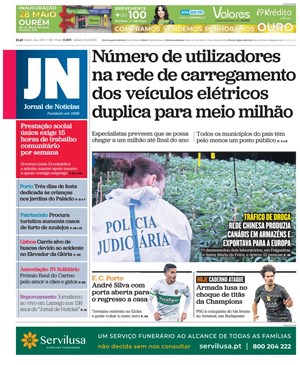 Capa de Jornal de Notícias