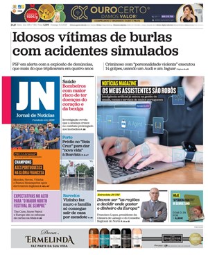 Capa de Jornal de Notícias