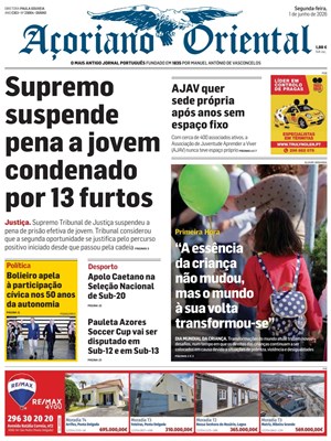 Capa de Açoriano Oriental