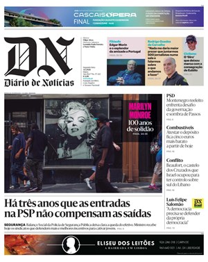 Capa de Diário de Notícias