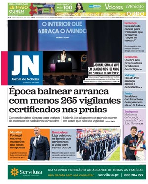 Capa de Jornal de Notícias
