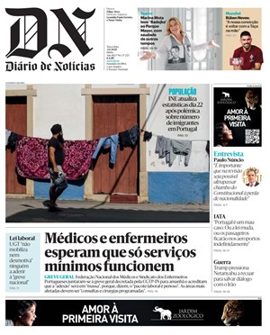 Capa de Diário de Notícias
