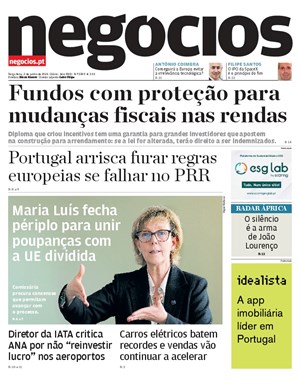 Capa de Jornal Negócios