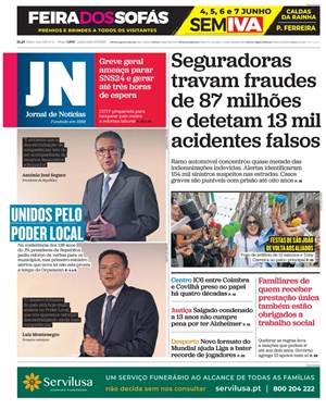 Capa de Jornal de Notícias